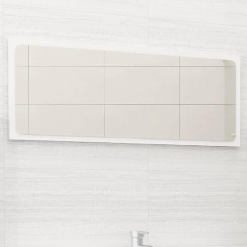VRAXO Bathroom Mirror White Contemporary 354x146 Inch