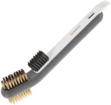 MERRYHAPY Stainless Steel Kitchen Cleaner Brush with Scraper Rotating Crevice Tool