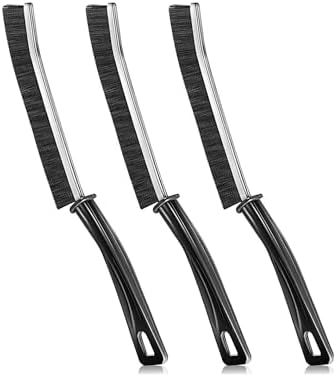 Hard Bristle Crevice Cleaning Brush with Black Handle 1