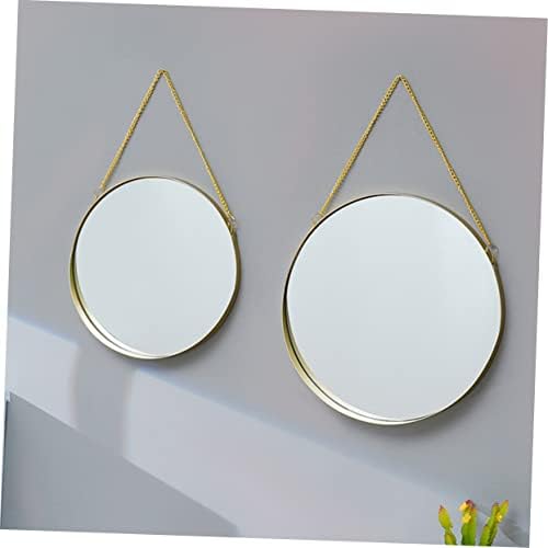 Large Round Wall-Mounted Vanity Mirror