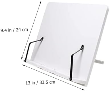 KALLORY Adjustable Wooden Book Display Stand for Textbooks and Cookbooks