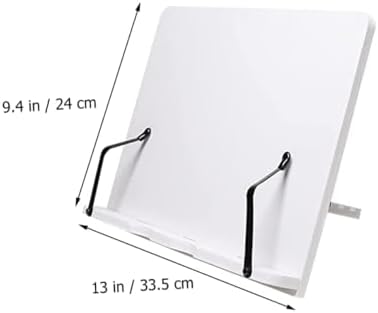 Cabilock White Wooden Cookbook Stand Book Holder