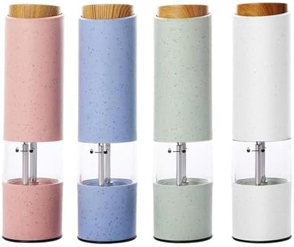 WANGJIAOID Electric Pepper Mill with LED Light