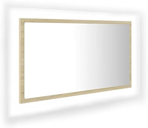 VRAXO LED Mirror Sonoma Oak 315x33x146 1