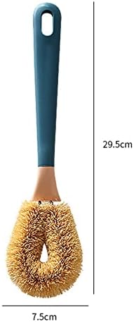 4PCS Dish Scrub Brush with Long Handle for Kitchen Cleaning