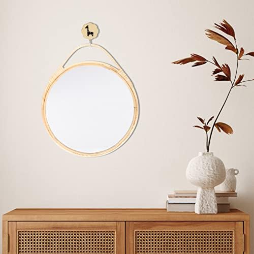 Veemoon Rattan Round Mirror Wall Decor
