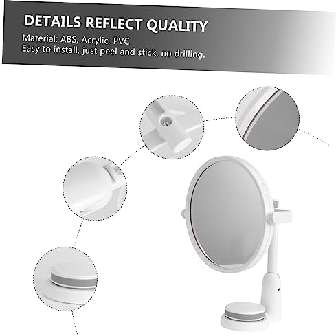 LALADEFIEE Rotating Wall Mirror No Drilling