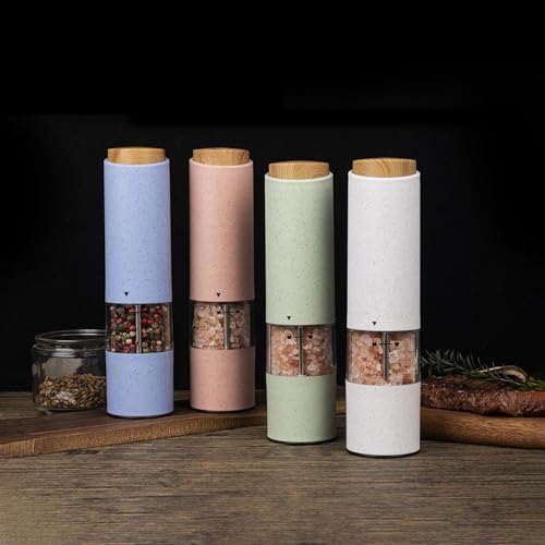 WANGJIAOID Electric Pepper Mill with LED Light