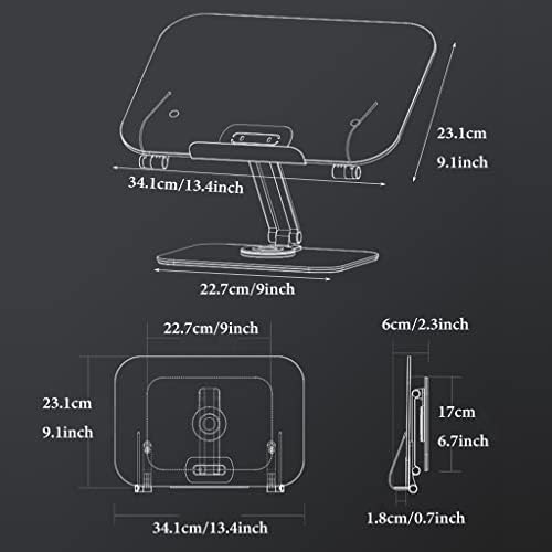 Adjustable 360 Rotating Book Stand for Reading