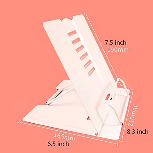 Yuidaaavzz Adjustable Metal Book Stand for Cookbooks and Documents