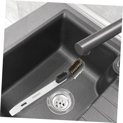 MERRYHAPY Stainless Steel Kitchen Cleaner Brush with Scraper Rotating Crevice Tool