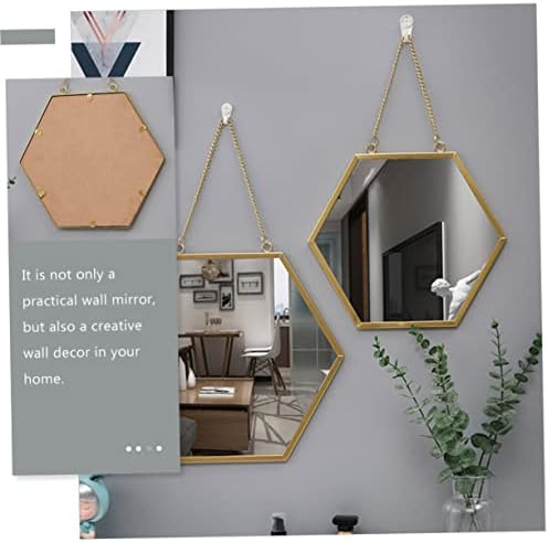 Holibanna Wall Hanging Makeup Mirror for Home Decor