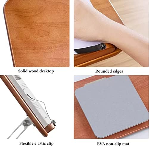 UHRLGHS Adjustable Book Stand with Rotating Base and Page Clips