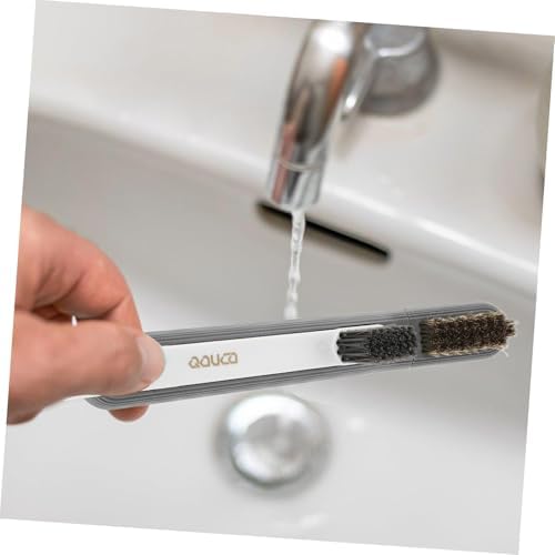SEWOART Kitchen Brush with Metal Scraper for Stove Cleaning 1