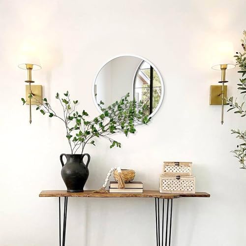 JJUUYOU Small Round Mirror for Bathroom Wall Decor
