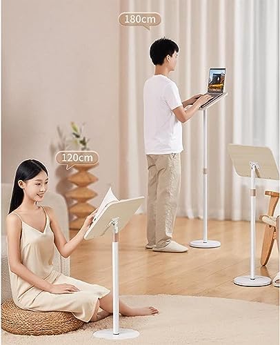 UHRLGHS Book Stand for Reading Cooking with 360 Rotate and Page Clips
