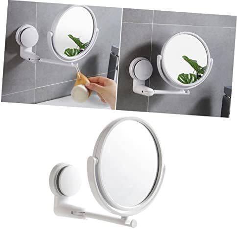 WOONEKY Foldable Vanity Mirror 180 Rotation Wall Mounted Makeup Mirror