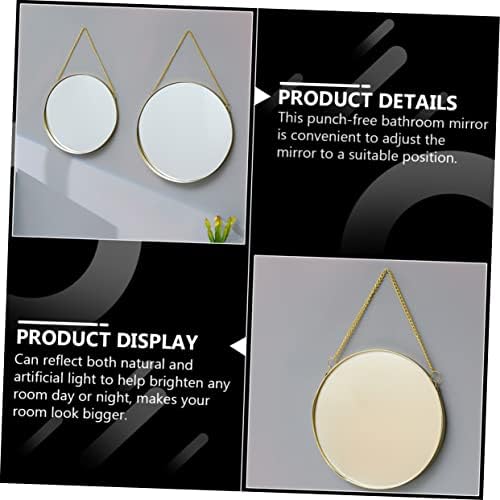 DOITOOL Round Hanging Vanity Mirror Wall Decor
