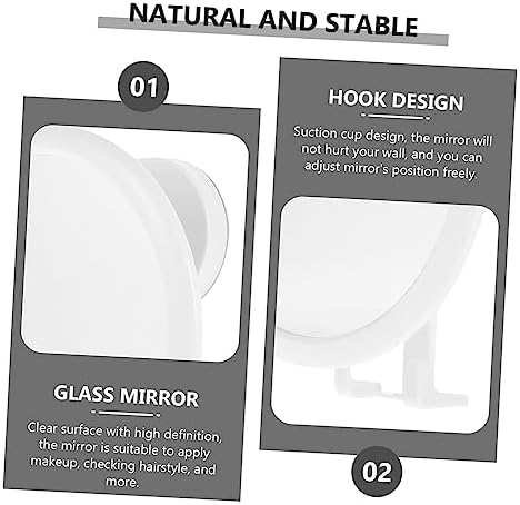 Healeved Wall Mounted Vanity Mirror - Adjustable Clear Decorative