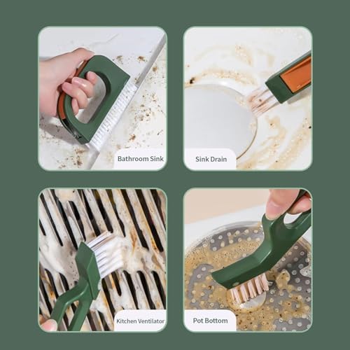 OUROBOT 6pcs Crevice Gap Cleaning Brush Tool Set