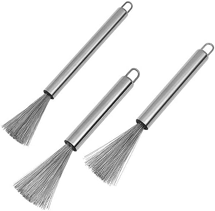 Guaber Stainless Steel Wire Brush for Cast Iron Pans