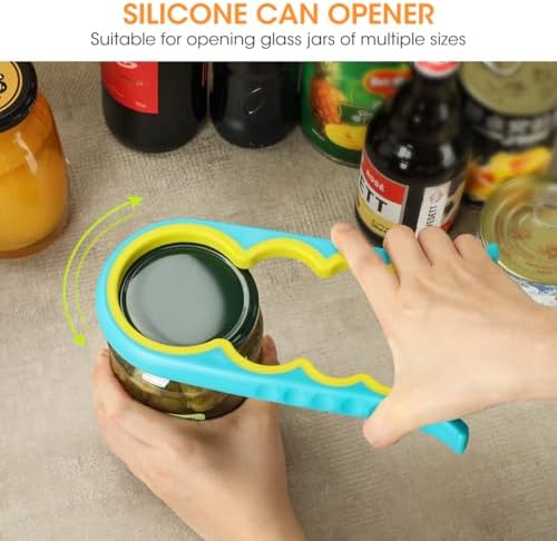 Aieve Manual Can Opener 3 Pack - Smooth Edge Jar Opener Wine Opener