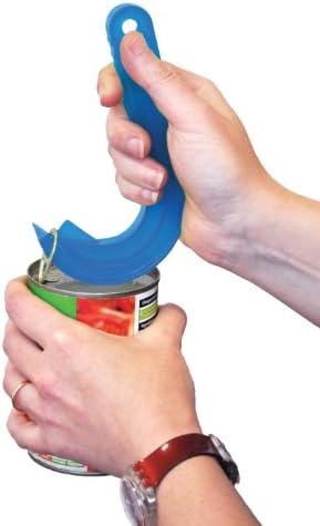Aidapt Ring Pull Can Opener - Plastic Light Blue Ergonomic Manual