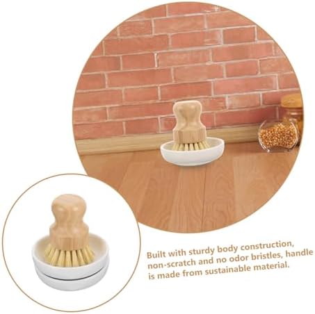 VINTORKY Wood Dish Brush with Sturdy Bristles