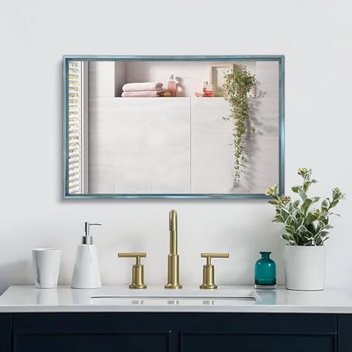 AAZZKANG Large 28x20 Modern Wall Mirror with Aluminum Frame