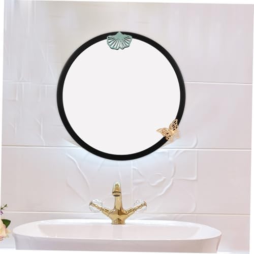Healvian Wall-Mounted Round Mirror for Bathroom and Vanity Use