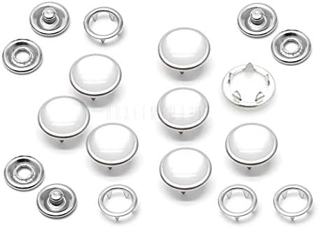 CRAFTMEMORE 20 Sets 12mm Pearl Snaps Fasteners