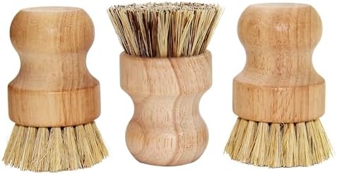 Gotpgoda Palm Pot Brush Set of 3