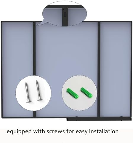 47x30 Inch Modern Bathroom Mirror with Storage Shelf 1