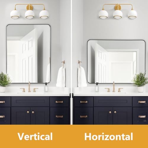 NEWBULIG 22x30 Bathroom Mirror with Black Frame