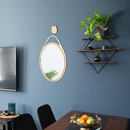 Veemoon Rattan Round Mirror Wall Decor