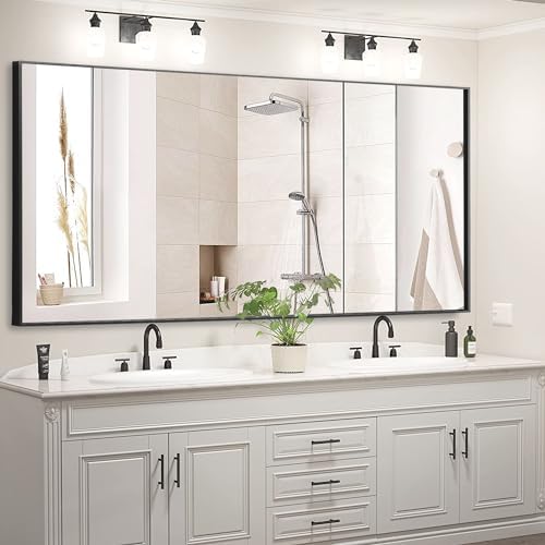 Bonverre 55x30 Inch Black Wall Mirror