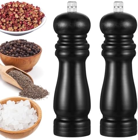 HOFURME 2 Pcs Salt and Pepper Mill Set 1