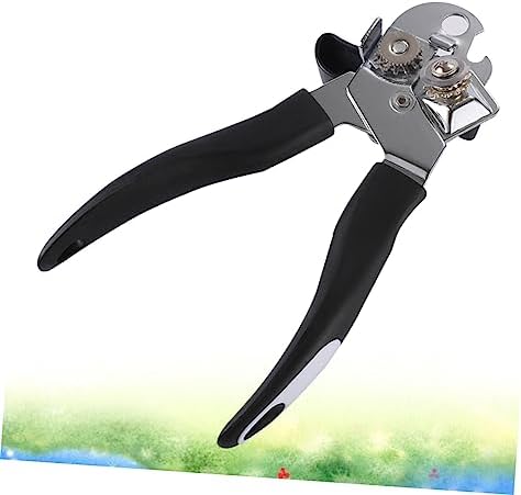 1pc Electric Tin Lid Opener Jar Opener Stainless Black