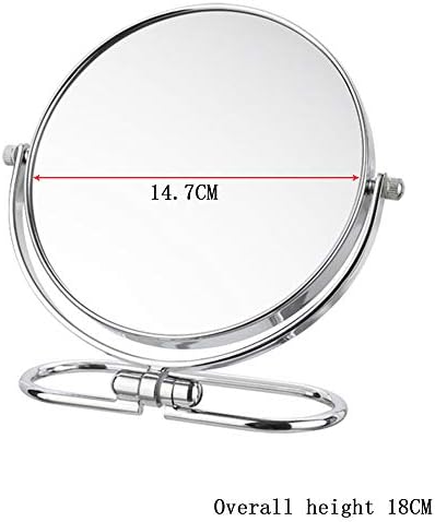 Dressing Mirror with 3x Magnification Wall Mount Desktop Vanity Mirror