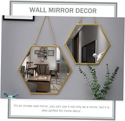 Holibanna Wall Hanging Makeup Mirror for Home Decor