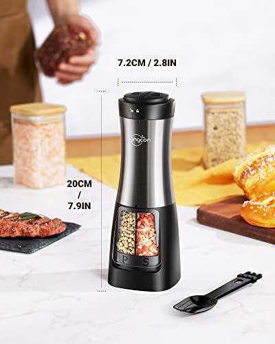 SANGCON 2 in 1 Electric Salt Pepper Grinder Set