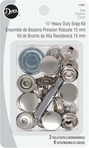 Dritz Heavy Duty Snap Fastener Kit - 8 Sets with Tools