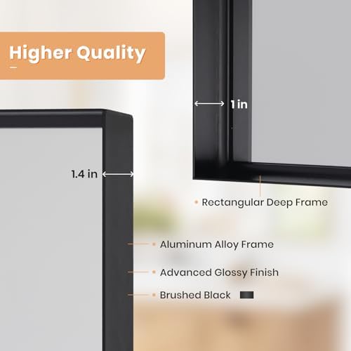 Melodieux Wall Vanity Mirror 30x40 Black 1