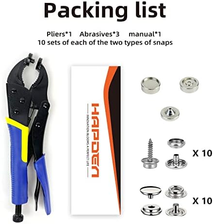 HAPDEN 15mm Snap Fastener Tool for Boat Covers