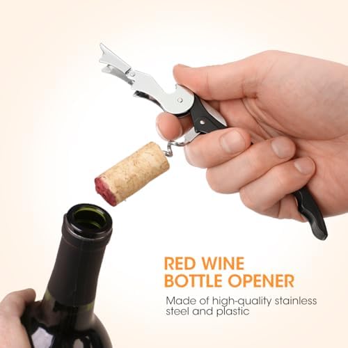Aieve Manual Can Opener 3 Pack - Smooth Edge Jar Opener Wine Opener