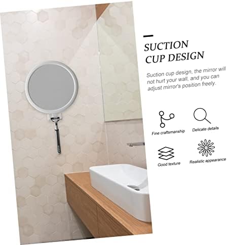 NOLITOY Wall Mounted Makeup Mirror with Adhesive Back