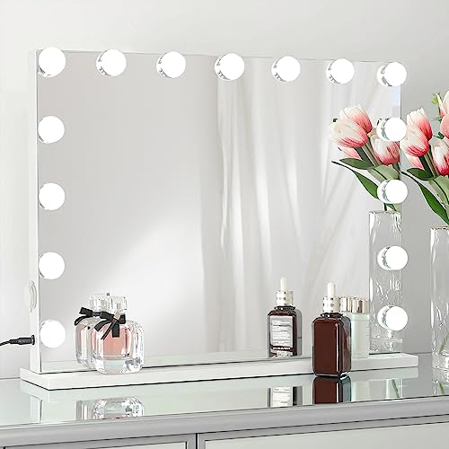 BENDIC Lighted Vanity Mirror with 10X Lens and Touch Control