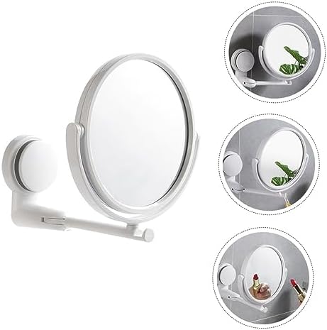 BATHVEVE Wall Mounted Makeup Mirror with Suction Cup 1