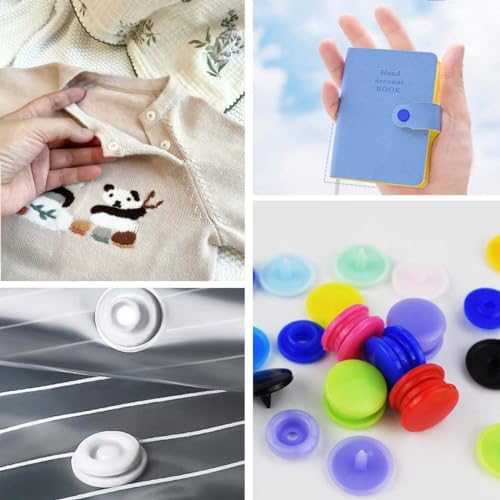 150 pcs T5 Resin Snap Buttons Kit with Storage Organizer