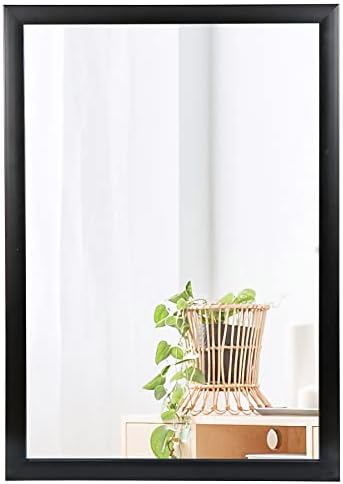 Oteymart 24x36 Modern Black Wall Mirror